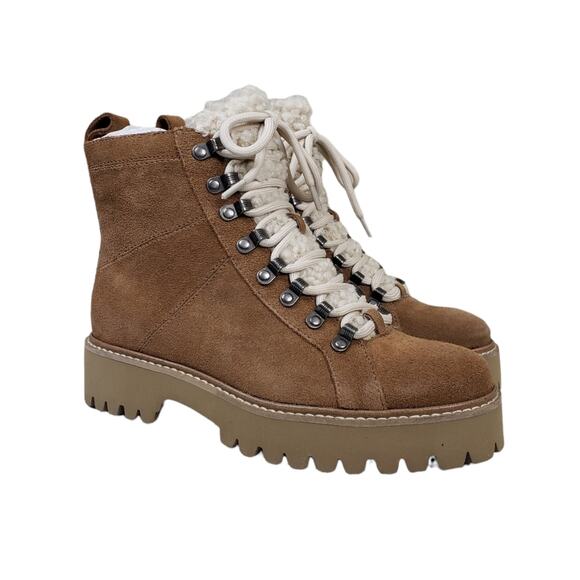 Splendid Kody Faux Shearling Detail Suede Boot Size 6 NEW - Picture 1 of 12